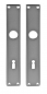 Preview: Door lock set with long plate