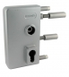 Preview: Swing gate lock GTS 2 silver handle no. 1047