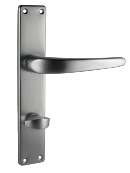 Door lock set with long plate WC