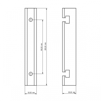 Bodenriegel / Torriegel BTR 1 RAL-Farben
