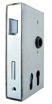 Lock case for two profile cylinders, ESK-DPZ left
