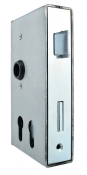 Lock case for two profile cylinders, ESK-DPZ right