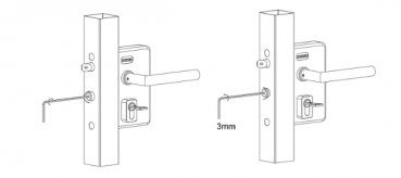 Instructions set up bar & safety catch of swing gate locks