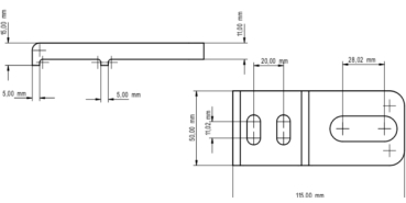 Lasche TB1 einzeln blank