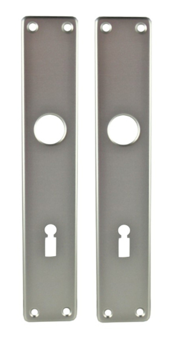 Door lock set with long plate