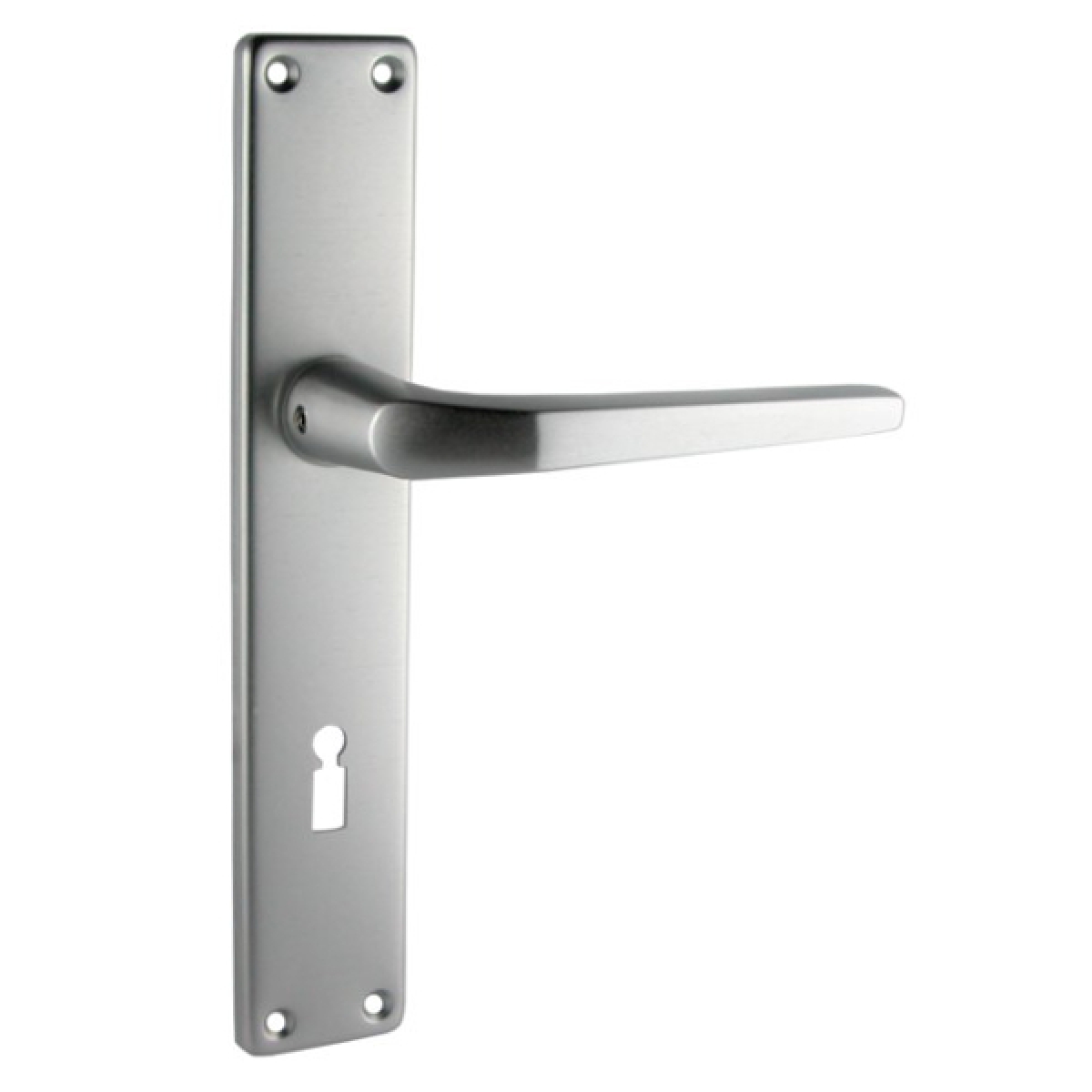Door lock set with long plate