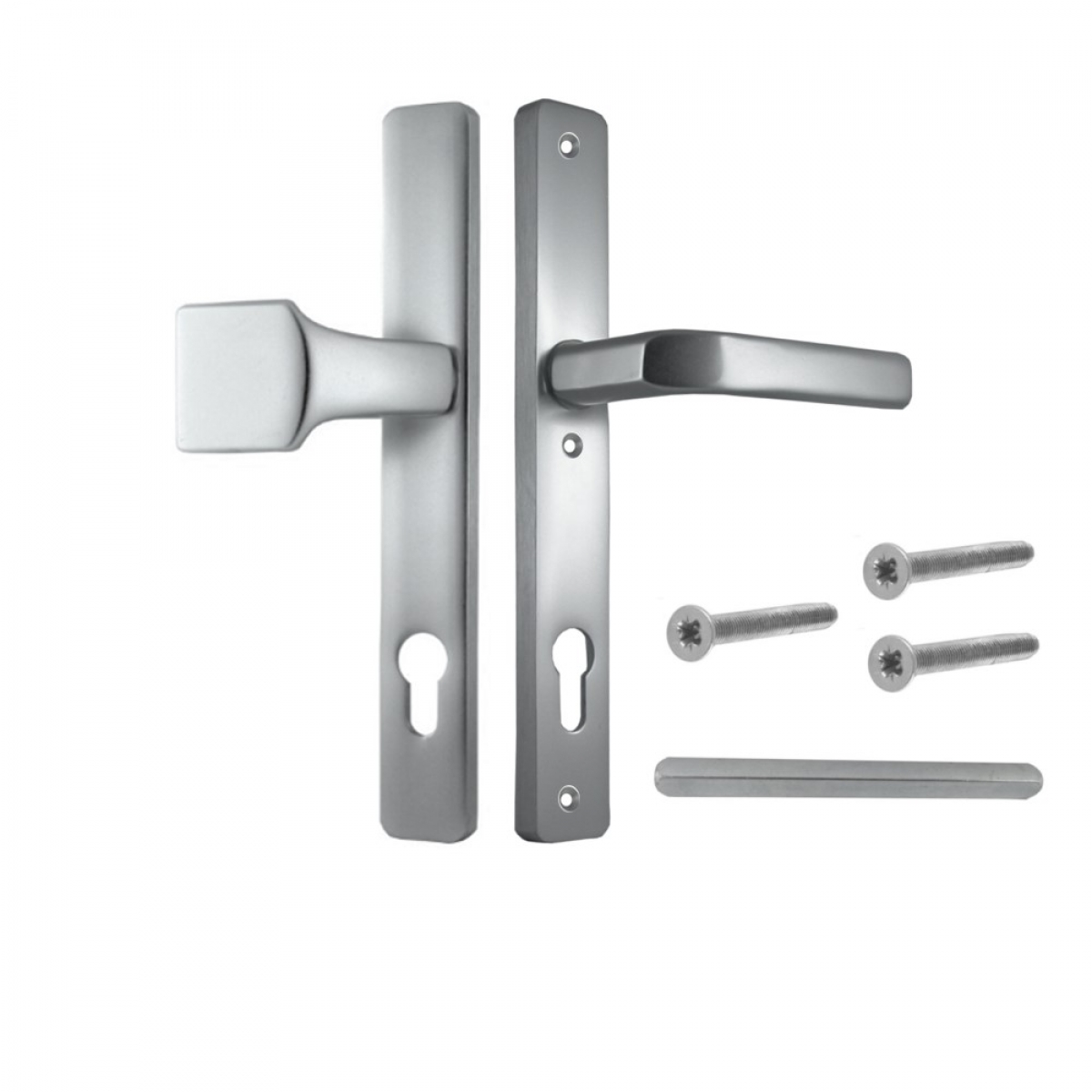 Door lock set with long plate no. 825 w/ knob and handle
