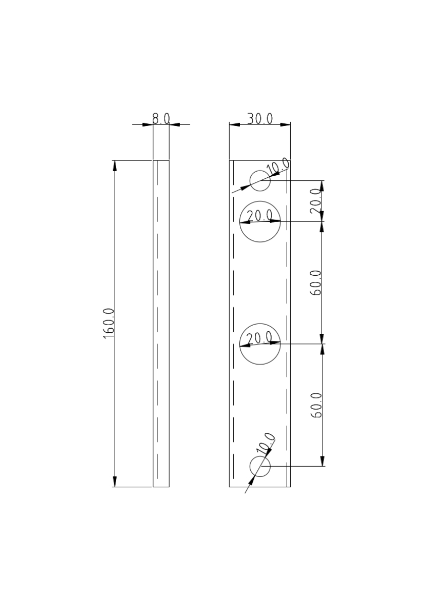 Adapter for round pipes blank