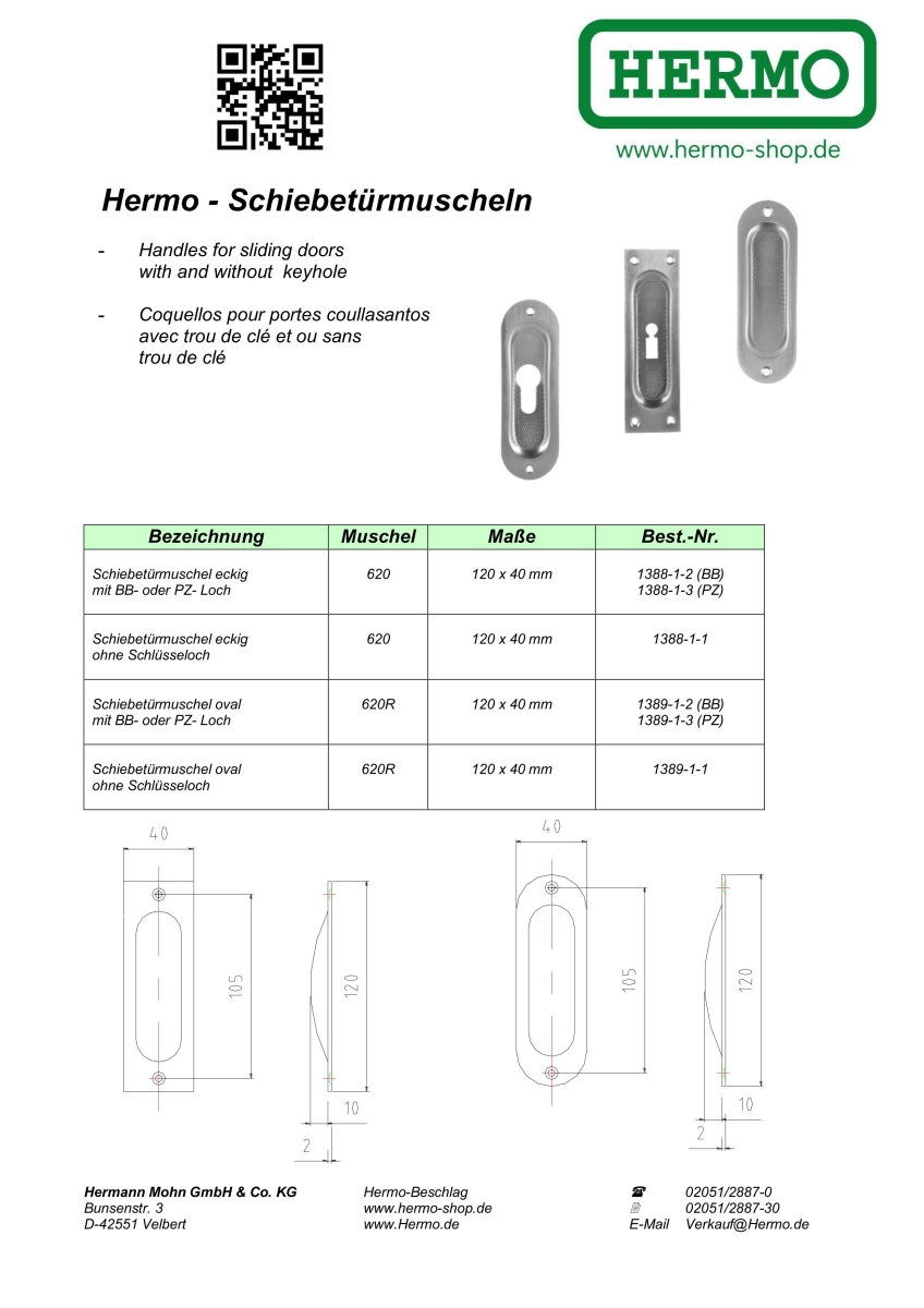 slim sliding door grip 620R, oval shaped