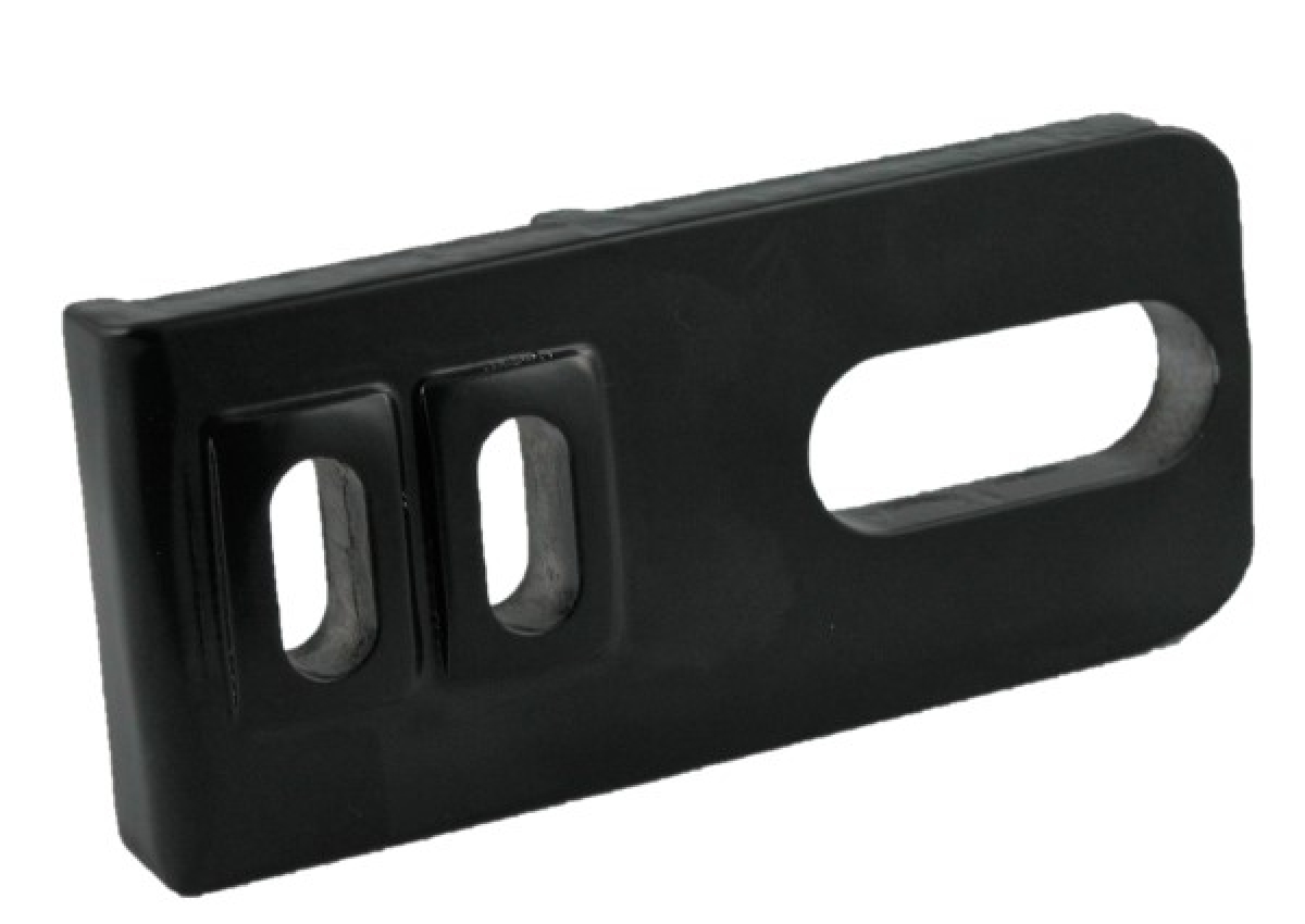 HERMO Lasche einzeln schwarz RAL 9005