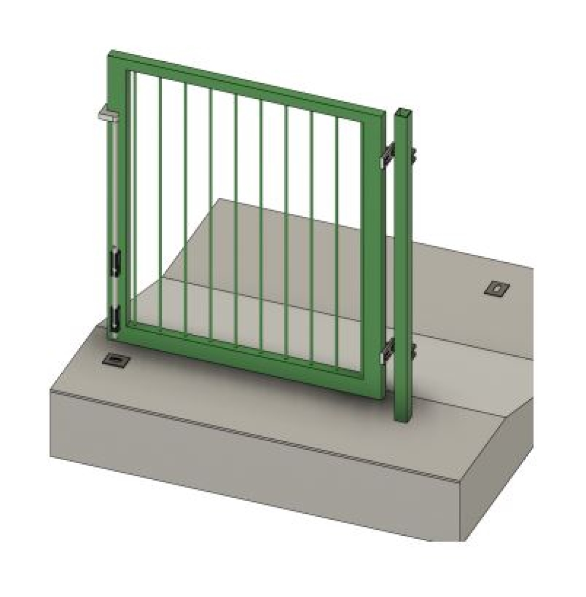 calculator lock bar for gates in gradient