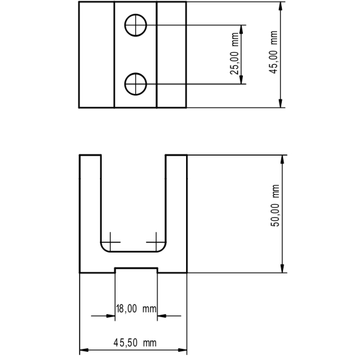 U-Profil TB 1 einzeln blank